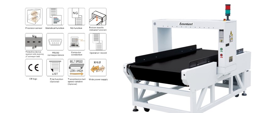 Máy dò kim loại cho thùng carton Easement HD-900E