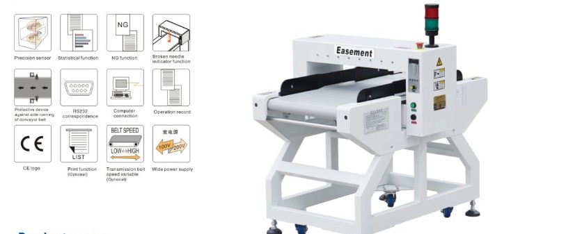 Máy dò kim loại hộp đóng gói Easement HD-50AS